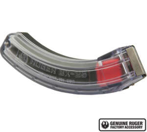 TOLVA RUGER 10/22 DE 25 TIROS TRANSPARENTE CAL 22LR (PM283-CLR)