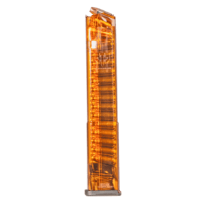 TOLVA GLOCK 9MM MOD 17,19,34 DE 32 TIROS NARANJA ETS