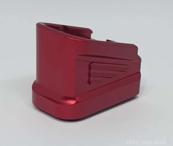 EXTENSION GLOCK +5, GEN.1-4, ROJO AC - Imagen 2