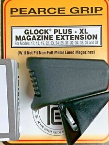 GRIP EXTENSION GLOCK GEN3 MOD:17/18/19/22/23/24/25/31/32/34/35/37 PEARCE GRIP