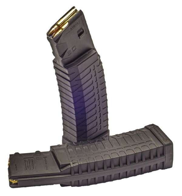 TOLVA SCHMEISSER CON VENTANA 60RD M4/AR 5/56 X 45/.223 REMINGTON POLIMERO DE FIBRA DE VIDRIO, ALIMENTADORES/ANTI INCLINACION - Imagen 2