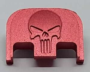 TAPA TRASERA GLOCK PUNISHER 17/19/22/23 5TA GEN ROJA SR