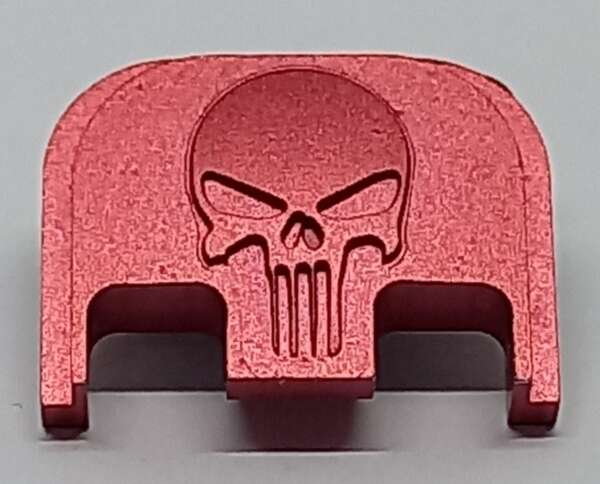 TAPA TRASERA GLOCK PUNISHER 17/19/22/23 5TA GEN ROJA SR