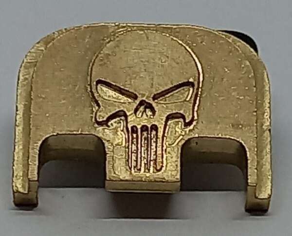 TAPA TRASERA GLOCK PUNISHER 17/19/22/23 5TA GEN BRONCE SR