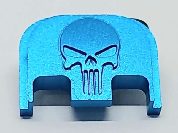 TAPA TRASERA GLOCK PUNISHER 17/19/22/23 5TA GEN CELESTE SR