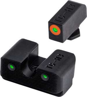 MIRA TRUGLO GLOCK 42,43,43X,48 CAL.380ACP/9MM GAS TRITIUM NOCTURNAS, DELANTERA VERDE, TRASERAS VERDES (G231G1A)