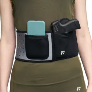 BELLY BAND ROUNDED UNIVERSAL GRANDE, PARA CINTURA, BANDA ELASTICA, COLOR GRIS, MATERIAL NEOPRENO (03026494)