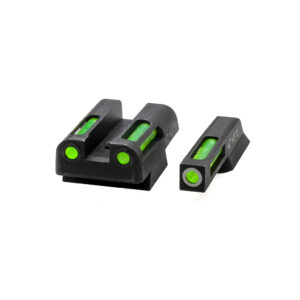 MIRAS HIVIZ CZ75/85 P01 SHADOW GAS TRITIUM/FIBRA OPTICA MIRAS FIJAS VERDE DELANTERA/VERDE TRASERA (CZN321)