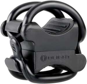 SOPORTE OLIGHT DE LINTERNA PARA USO EN BICICLETA, COLOR NEGRO, ELASTICO A PRESION EN TIMON. (UFBM)