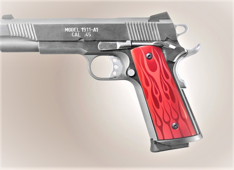 CACHAS HOGUE COLT ALUMINIO LLAMAS ANODIZADO (45122)
