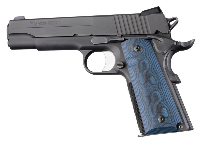 CACHAS HOGUE COLT COMPUESTO G10 LISO LAVA (45668)