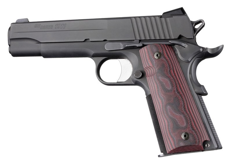 CACHAS HOGUE COLT COMPUESTO G10 LISO LAVA (45669)
