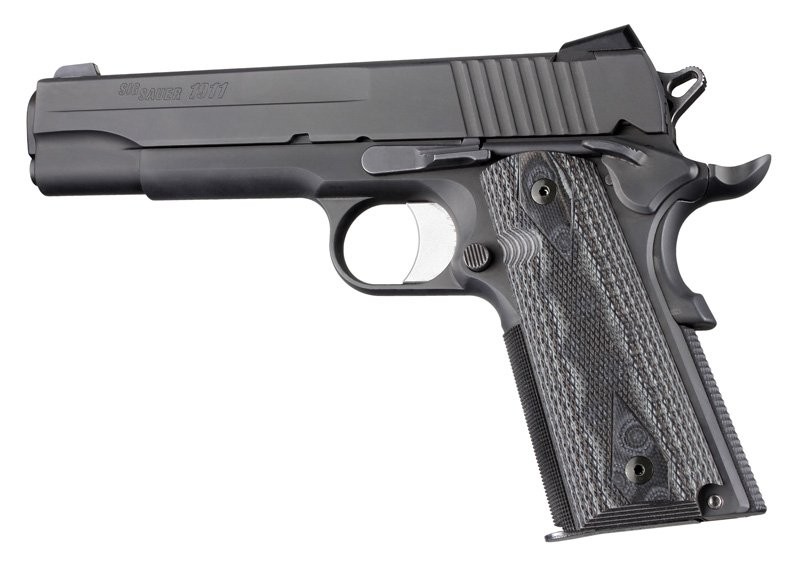 CACHAS HOGUE COLT COMPUESTO G10 TEXTURIZADO LAVA (45177-BLKGRY)
