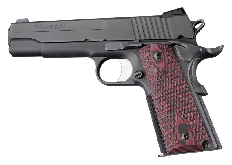 CACHAS HOGUE COLT COMPUESTO G10 TEXTURIZADO LAVA (45639)