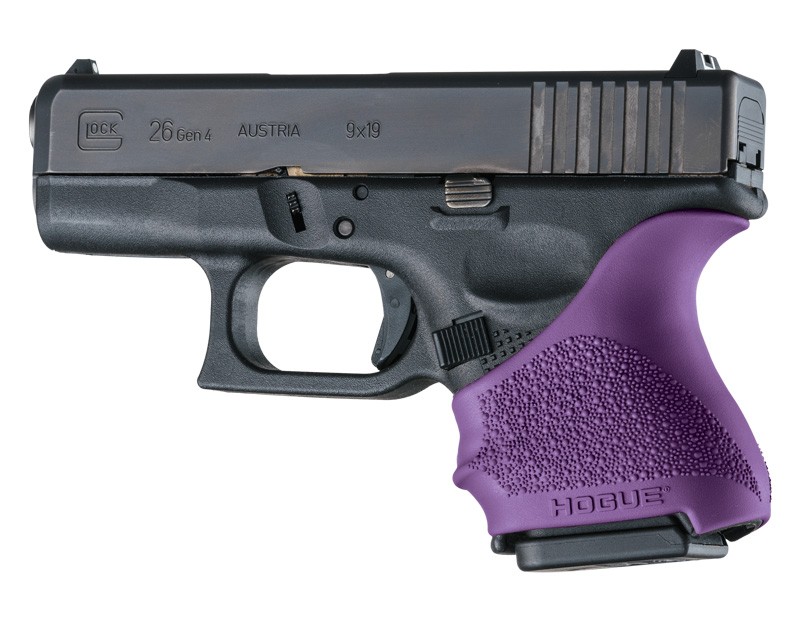 BIKINI HOGUE GLOCK 26/27. EXTENDIDO, HULE TEXTURIZADO MORADO (18606)