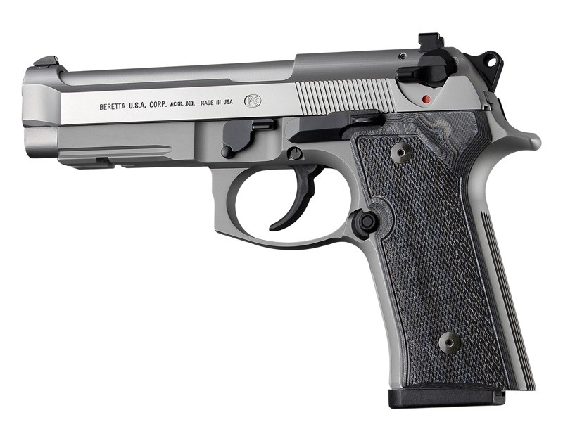 CACHAS HOGUE BERETTA COMPUESTO G10 TEXTURIZADO COBRA NEGRO/GRIS (90157)