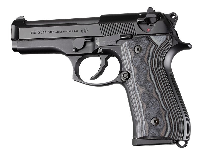 CACHAS HOGUE BERETTA COMPUESTO G10 LISO COBRA NEGRO/GRIS (92167-BLKGRY)