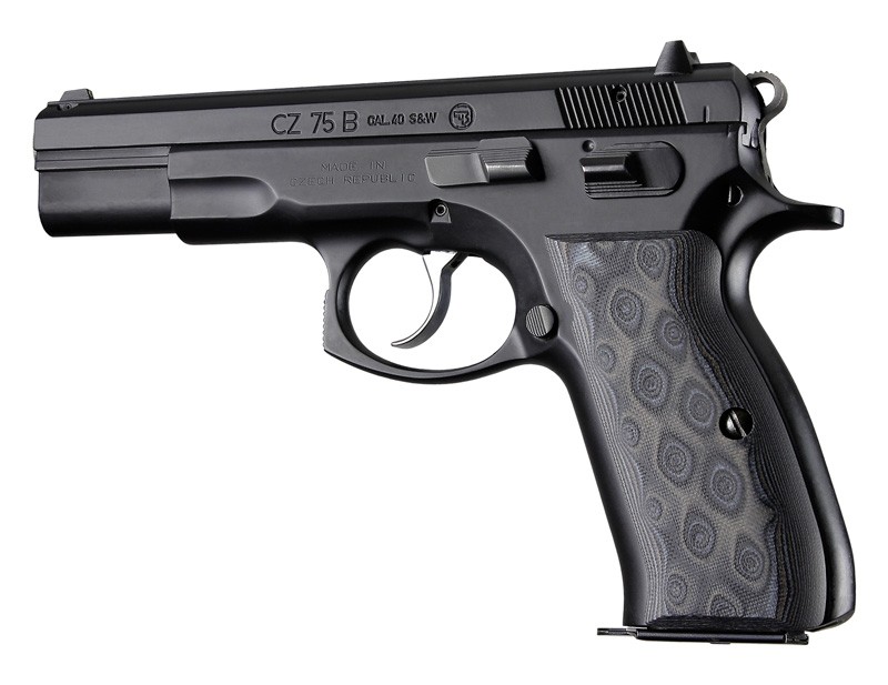 CACHAS HOGUE CZ75 75B 85B TZ 75 COMPUESTO G10 LISO COBRA NEGRO/GRIS (75167-BLKGRY)