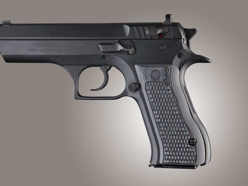 CACHAS HOGUE JERICHO 941F FS COMPUESTO G10 TYEXTURIZADO PIRAÑA NEGRO/GRIS (76137-BLKGRY)