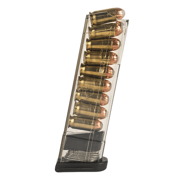 TOLVA GLOCK.380 ACP MOD 42 DE 9 TIROS TRANSPARENTE ETS