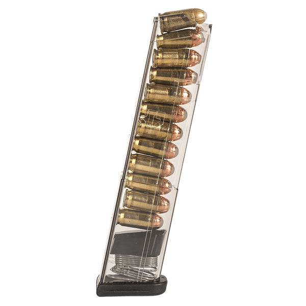 TOLVA GLOCK.380 ACP MOD.42 DE 12 TIROS TRANSPARENTE ETS
