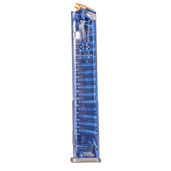 TOLVA GLOCK 9MM MOD 17,19,34 DE 32 TIROS AZUL ETS