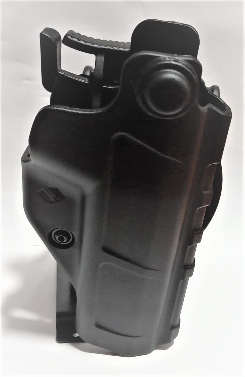 FUNDA BERETTA 92FS, C/SEGURO, EXTERNA POLIMERO, ORPAZ