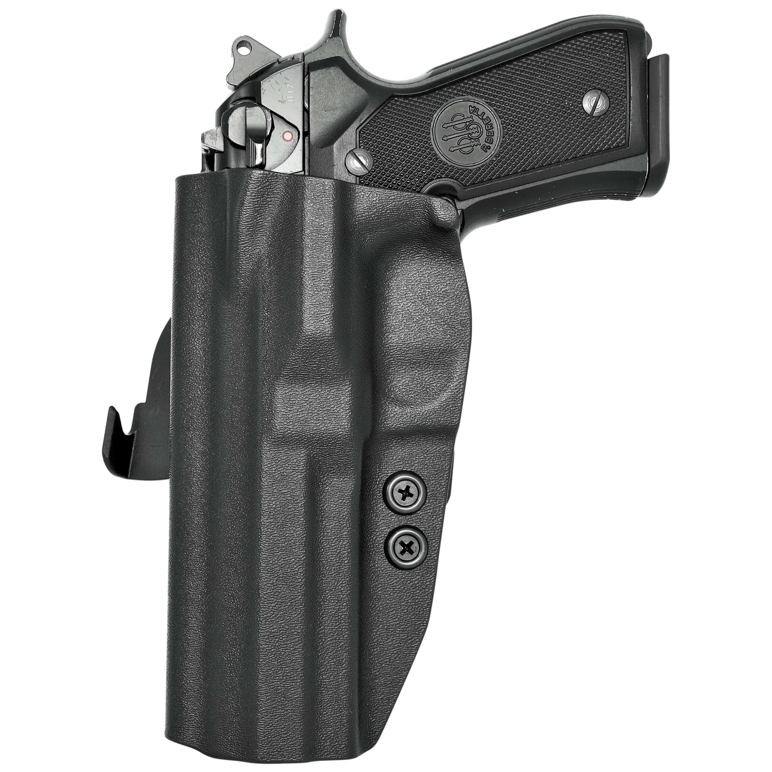 FUNDA ROUNDED BERETTA 92FS/YAVUS REGARD, ZURDA USO EXTERNO, DE PALETA, COLOR NEGRO, MATERIAL KYDEX (03026471)