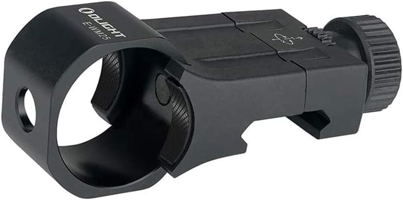 MONTURA OLIGHT PARA LINTERNA, DE POLIMERO, COLOR NEGRO, MONTURA PICATINY UNIVERSAL. (E-WM25)