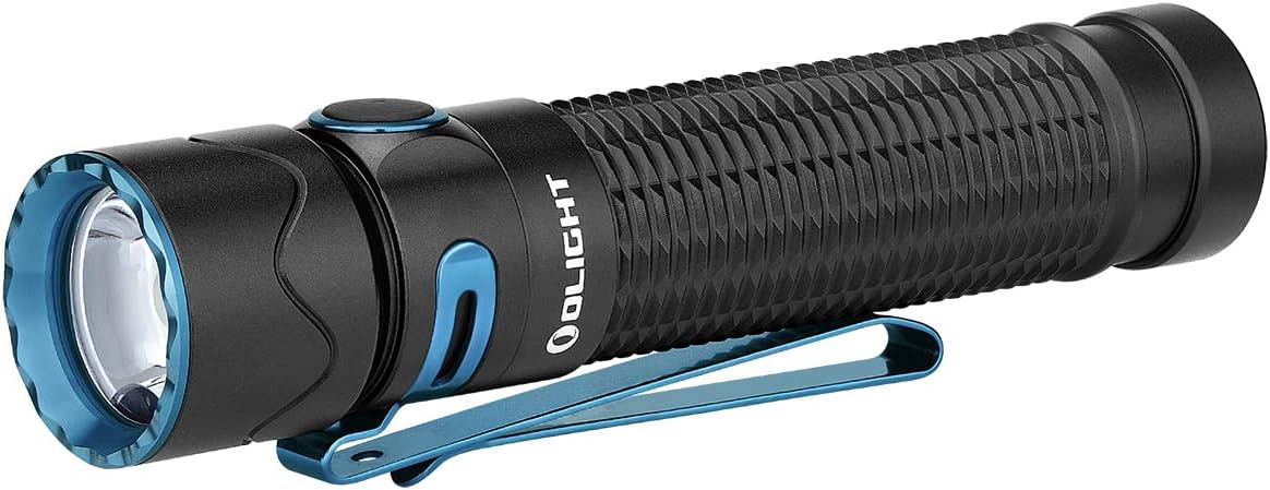 LINTERNA OLIGHT WARRIOR MINI 2 LINTERNA TACTICA, CLIP ESCOPETA/RIFLE/CARABINA USO CON sROD7 COLOR NEGRO, 500 LUMENES, LUZ TURBO/ALTA/MEDIAN/BAJA/LUNA RECARGABLE, CARGADOR MAG