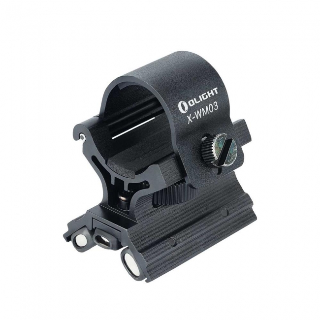 MONTURA OLIGHT MAGNETICA TACTICA P/LINTERNA, ESCOPETA/RIFLE/CARABINA, COLOR NEGRO, BASE MAGNETICA. (X-WM03)