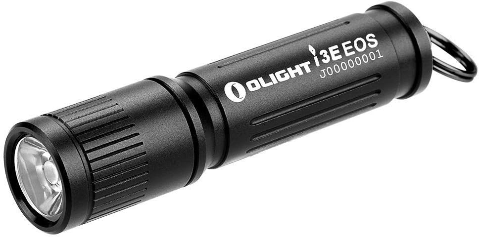 LINTERNA OLIGHT i3E EOS MINI LINTERNA, TIPO LLAVERO, COLOR NEGRO, 90 LUMENES, LUS ALTA, BATERIA AAA.