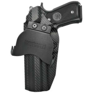 FUNDA ROUNDED BERETTA M9 M9A1/M9A3 USO EXTERNO DE PALETA MATERIAL FIBRA DE CARBON/KYDEX (03010031)