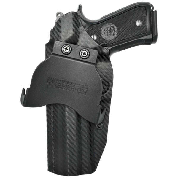 FUNDA ROUNDED BERETTA M9 M9A1/M9A3 USO EXTERNO DE PALETA MATERIAL FIBRA DE CARBON/KYDEX (03010031)