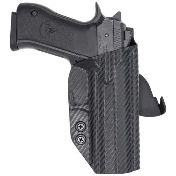 FUNDA ROUNDED JERICHO 941 FS 9MM/.40S&W/.45ACP USO EXTERNO DE PALETA MATERIAL FIBRA DE CARBON/KYDEX (03010039)