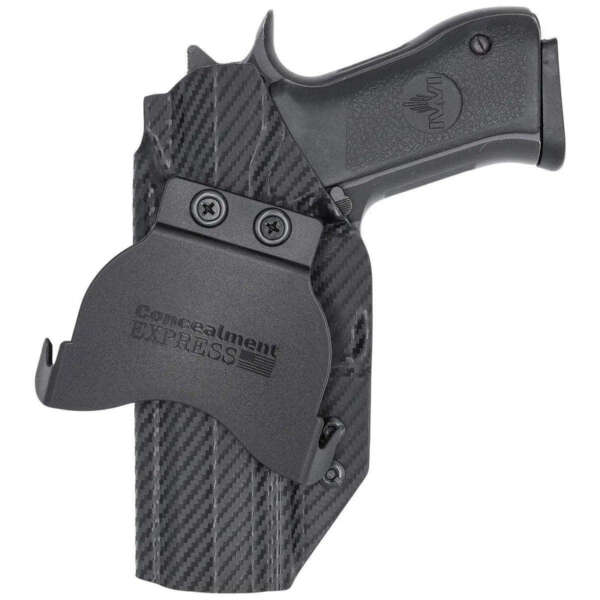 FUNDA ROUNDED JERICHO 941 FS 9MM/.40S&W/.45ACP USO EXTERNO DE PALETA MATERIAL FIBRA DE CARBON/KYDEX (03010039) - Imagen 2