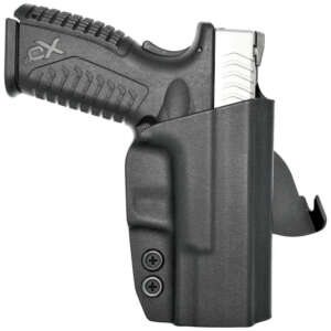FUNDA ROUNDED SPRINGFIELD/HS XD.M 3/8´´ 9MM/.40S&W USO EXTERNO DE PALETA COLOR NEGRO MATERIAL KYDEX (03010043)