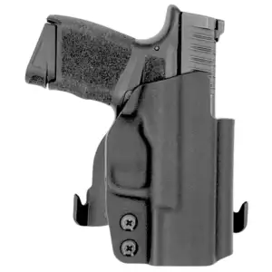 FUNDA ROUNDED SPRINGFIELD/HS HELLCAT 9MM USO EXTERNO DE PALETA OPTIC READY COLOR NEGRO MATERIAL KYDEX (03010045)