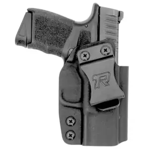 FUNDA ROUNDED SPRINGFIELD/HS HELLCAT 9MM USO INTERNO CLIP AL CINCHO OPTIC READY COLOR NEGRO MATERIAL KYDEX (03010046)