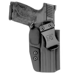 FUNDA ROUNDED S&W M&P 2/0 9MM/.40S&W USO INTERNO CLIP AL CINCHO COLOR NEGRO MATERIAL KYDEX (03010049)