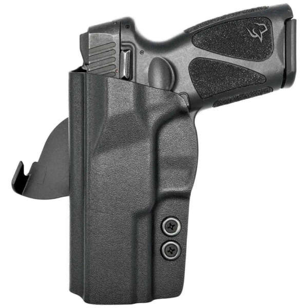FUNDA ROUNDED TAURUS G3 ZURDA 9MM USO EXTERNO DE PALETA COLOR NEGRO MATERIAL KYDEX (03010052)