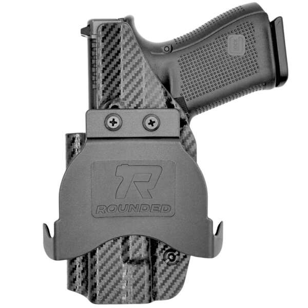 FUNDA ROUNDED GLOCK 9MM/.40S&W 17/22/31 OPTIC READY USO EXTERNO DE PALETA MATERIAL FIBRA DE CARBON/KYDEX (03010054) - Imagen 2