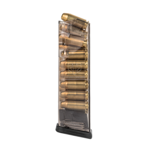 TOLVA GLOCK.40S&W DE 16 TIROS TRANSPARENTE ETS