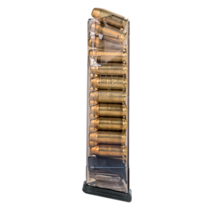 TOLVA GLOCK.40 S&W DE 19 TIROS TRANSPARENTE ETS
