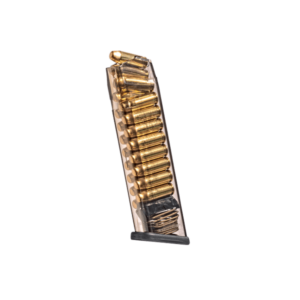 TOLVA GLOCK 10MM MOD.20/29/40 DE 20 TIROS TRANSPARENTE ETS