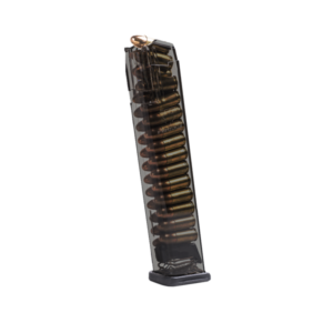 TOLVA GLOCK 9MM SMOKE MOD 17/19/26 DE 27 TIROS POLIMERO TRANSAPARENTE ETS (SMK-GLK-9-170)