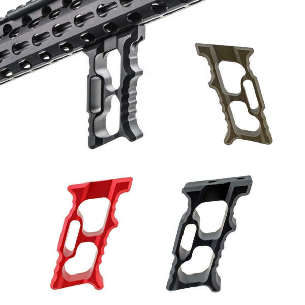 GRIP PREDATOR ADE OPTIC PREDATOR RED ALUMINIO, COLOR ROJO, SISTEMA M-LOK, INCLUYE KIT DE INSTALACION. - Imagen 3