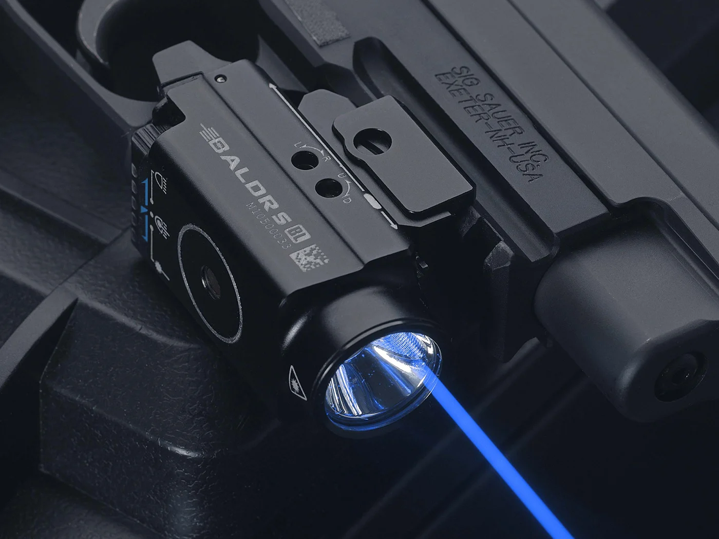 BALDR S BL - Linterna Tactica y Laser - Color Negra - Imagen 4