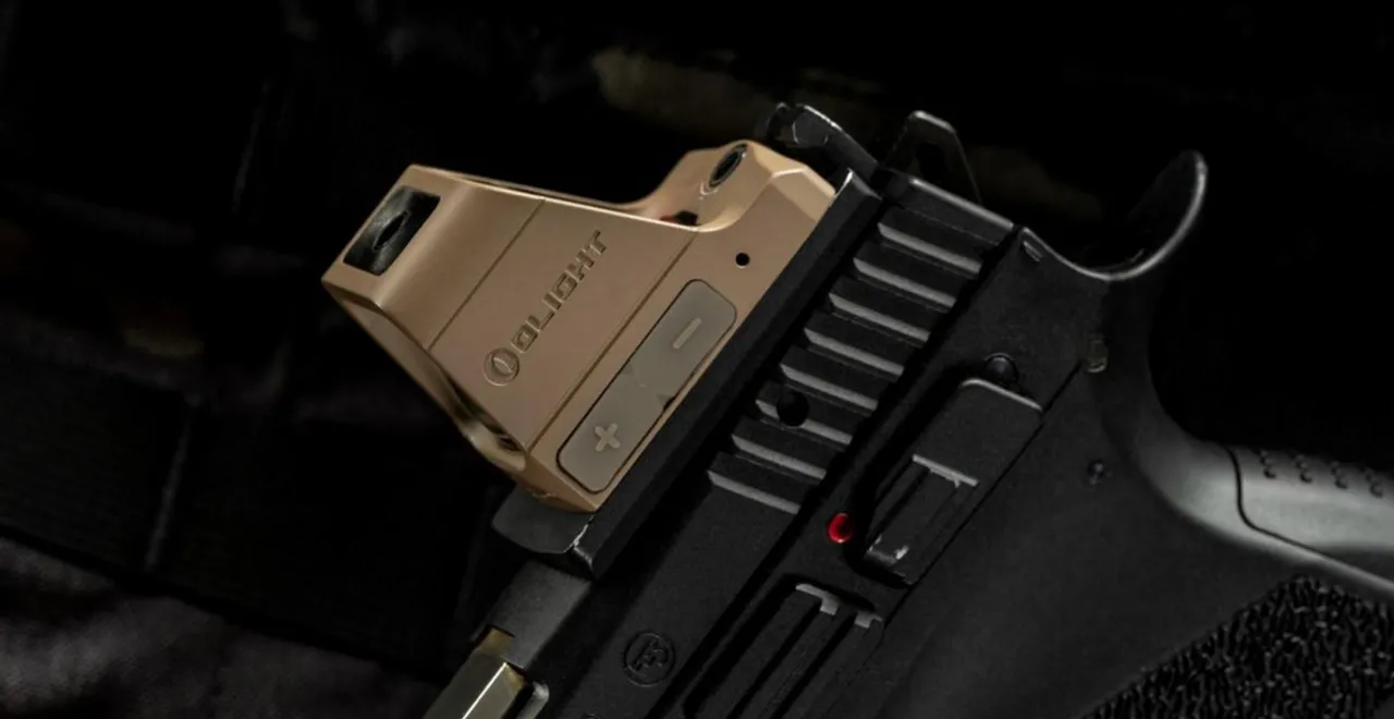 OSIGHT GN, MIRA ELECTRONICA RECARGABLE, PUNTO VERDE, AUTO ON/OFF, SENSOR DE ILUMINACION - COLOR ARENA - Imagen 3