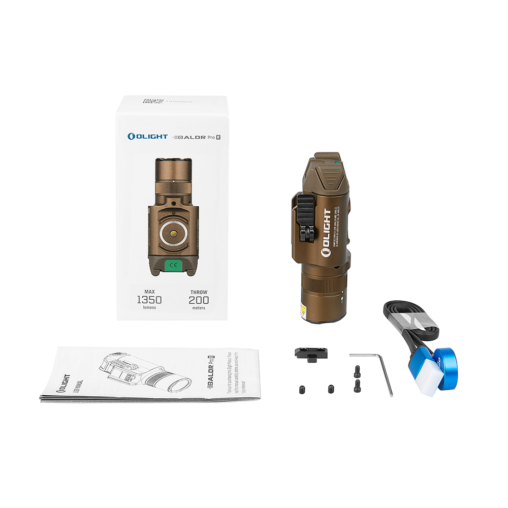 BALDR PRO - LINTERNA TACTICA Y LASER DE LARGO ALCANCE - BRONCE - Imagen 4